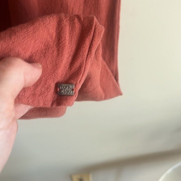 Monk & Lou Coral Linen Shift Dress - Picture 6 of 7